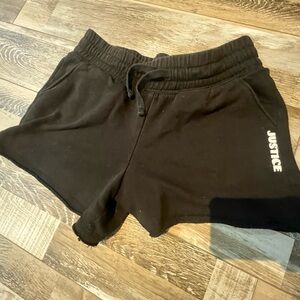 Justice Kids Black Shorts